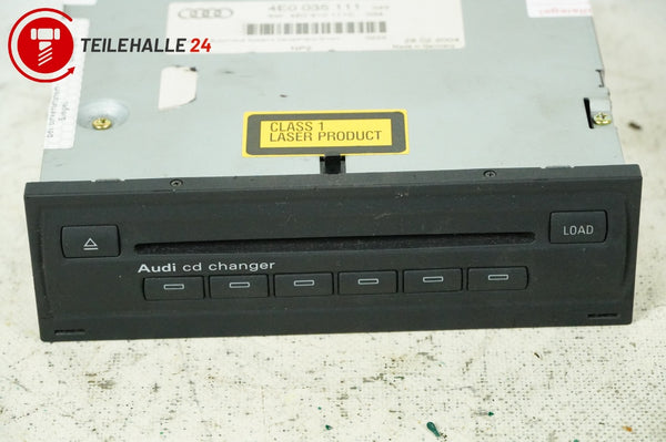 Audi A6 C6 4F A8 4E CD Wechsler 6 fach Changer Laufwerk 4E0035111 4E0910111C