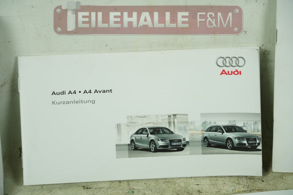 Audi A4 8K B8 Avant Bedienungsanleitung Betriebsanleitung Serviceheft Kurz