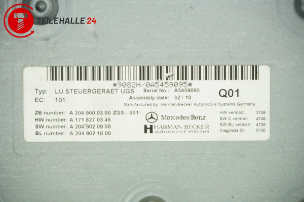 Mercedes S204 W204 Steuergerät Multimedia Interface Harman Becker A2049000300