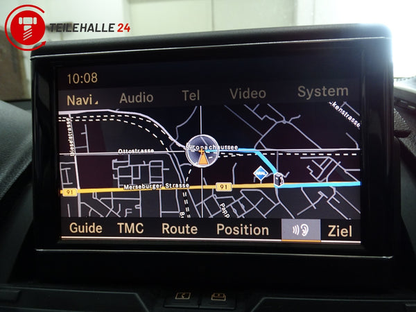 Mercedes S204 W204 Zentraldisplay Bordmonitor ausfahrbar Comand A2048204697