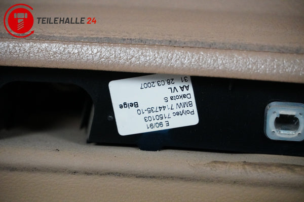 BMW E91 E90 3er Türverkleidung vorne links Leder Dakota savannabeige 7144735