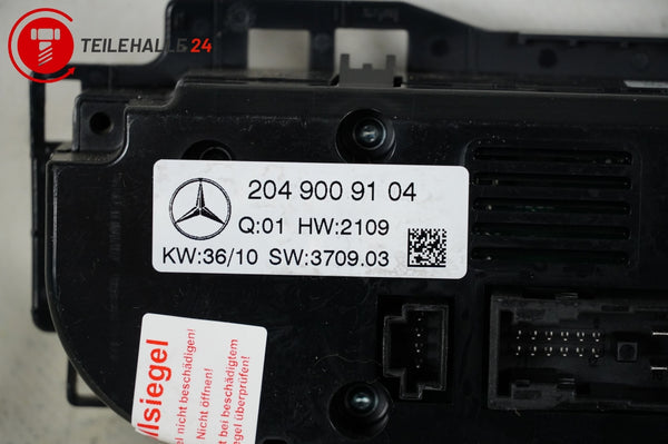 Mercedes S204 W204 Klimabedienteil Klimaautomatik Klimaregelung A2049009104