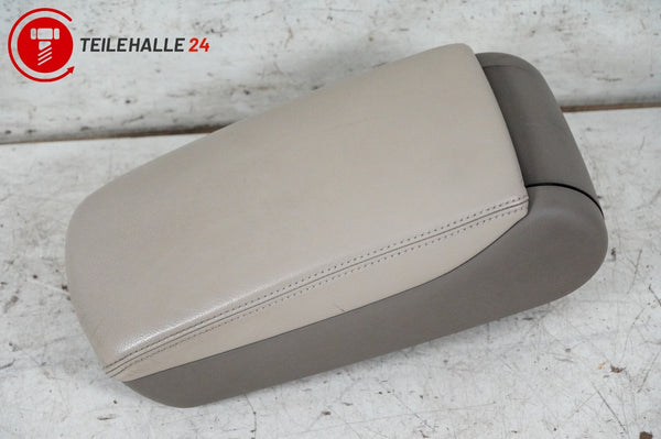 Audi A6 C6 4F Mittelarmlehne Ablagefach Mittelkonsole Leder kardamombeige