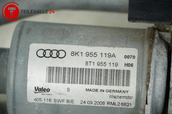 Audi A4 B8 8K Wischermotor Wischergestänge vorne 8K1955119A 8K1955023B