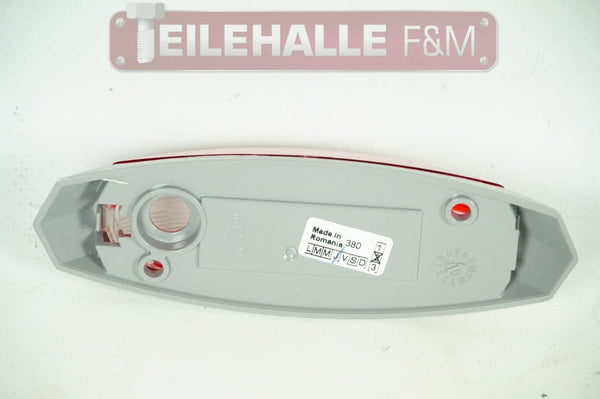 Hella Umrissleuchte oval links Seitenbegrenzung C5W 12V rot weiß Fahrerseite