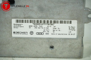 Audi A6 4F C6 Steuergerät Interface MMI Multimedia Display 4E0035729 4F0910731R