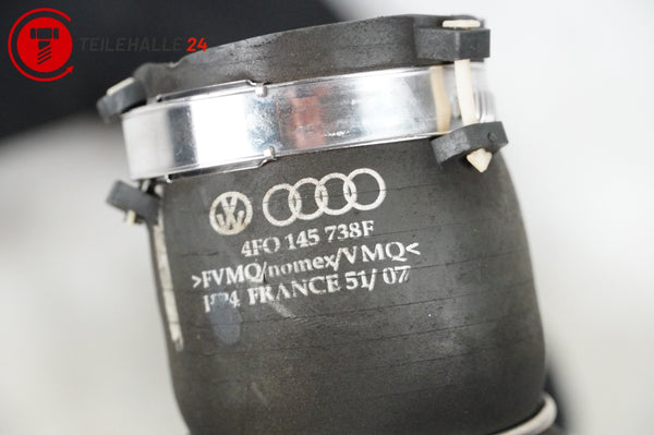 Audi A6 4F C6 2.7 BPP Ladeluftrohr Druckschlauch Turbo 4F0145738F 4F0145737G