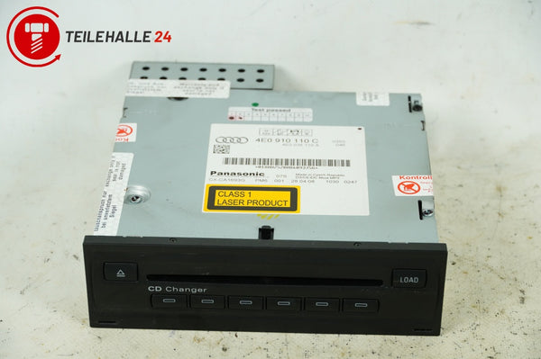 Audi A6 4F C6 A5 8T A4 8K CD Wechsler Changer 6-fach 4E0910110C 4E0035110A