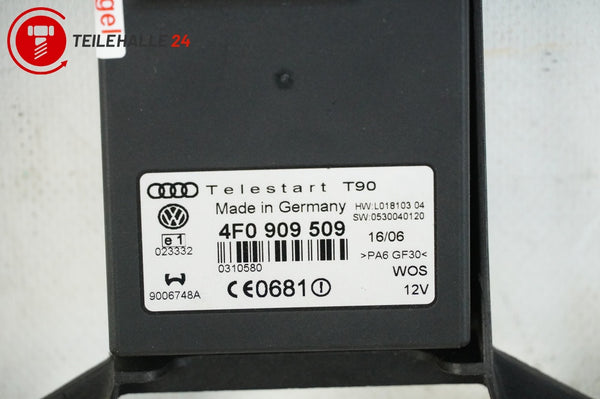 Audi A6 4F C6 A8 4E Steuergerät Standheizung Webasto Telestart T90 4F0909509B