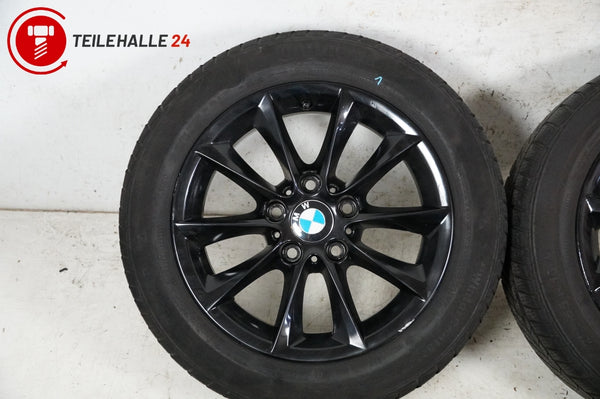 BMW E90 3er Winterräder 205/55 Alufelgen schwarz 7Jx16 ET40 Styling 365 6867125