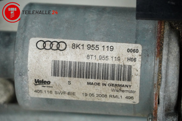 Audi A4 B8 8K Wischermotor Wischergestänge vorne Front 8K1955119 8K1955023A