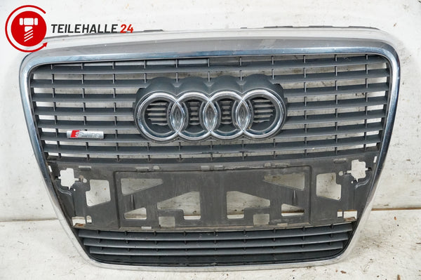 Audi A6 4F C6 S-Line Kühlergrill Single Frame schwarz Chrom Front 4F0853651L