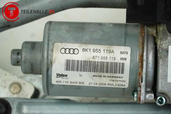 Audi A4 B8 8K Wischermotor Wischergestänge vorne Scheiben 8K1955119A 8K1955023B