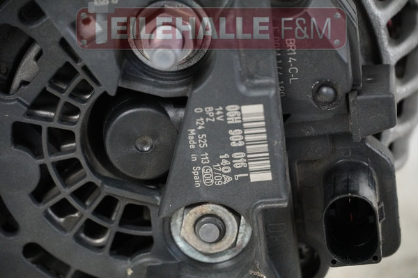 Audi A4 B8 8K A5 8T 2.0 TFSI Lichtmaschine Generator 140A 06H903016L 0124525113