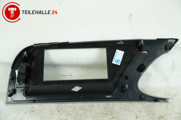 Audi A4 B8 8K Verkleidung Blende Display Armaturenbrett Rahmen silber 8K1857186F