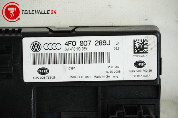 Audi A6 4F C6 Komfortsteuergerät Zentralelektrik Steuergerät Bordnetz 4F0907289J