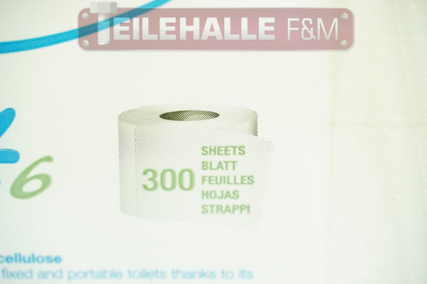 Fiamma Toilettenpapier Soft 12 Rollen 3600 Blatt für Campingtoiletten Caravan