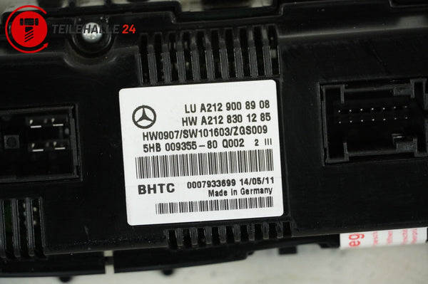 Mercedes S212 W212 E-Klasse Klimabedienteil Klimaanlage Heizung A2129008908