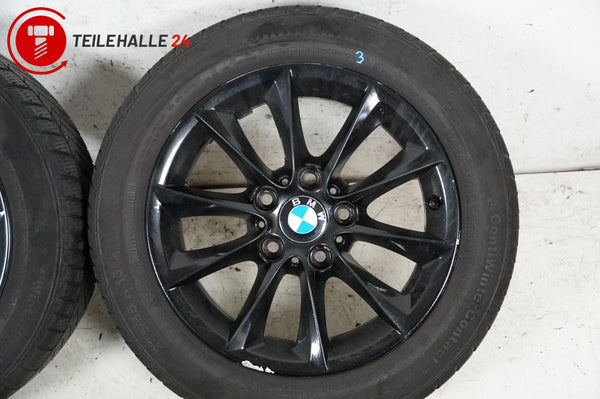 BMW E90 3er Winterräder 205/55 Alufelgen schwarz 7Jx16 ET40 Styling 365 6867125