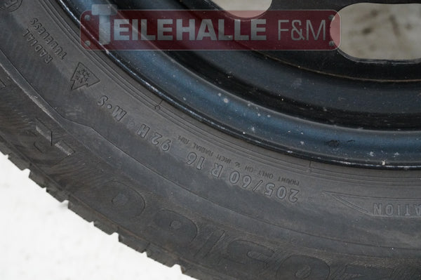 Winterräder Winterreifen BMW 205/60 R16 Stahlfelge 7x17 KBA 43738