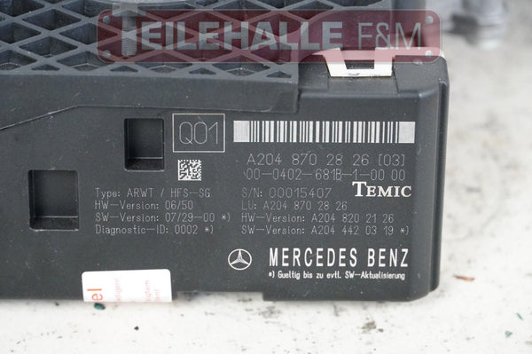 Mercedes S204 W204 Antrieb elektrische Heckklappe Motor A2048702826 A2048202242