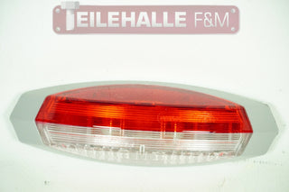 Hella Umrissleuchte oval links Seitenbegrenzung C5W 12V rot weiß Fahrerseite