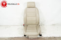 Audi A6 C6 4F Fahrersitz Ledersitz vorne links Milano beige elektrisch SRS