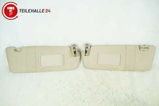 Audi A4 B8 8K Sonnenblenden beige links rechts Satz Schminkspiegel Kosmetik