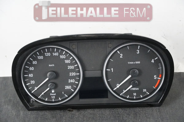 BMW E91 E90 3er M47 320d Kombiinstrument Tachometer Diesel Speed Cluster 9141487