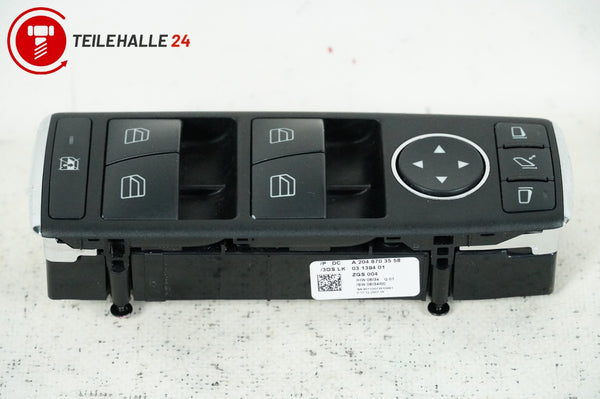 Mercedes S204 W204 Fensterheberschalter Schalter vorne links 4-fach A2048703558