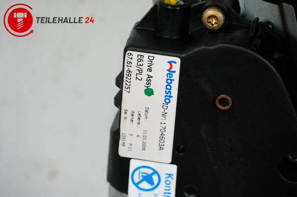 BMW E90 3er Glasschiebedach elektrisch Rahmen Schiebehebedach 6922257 7124998