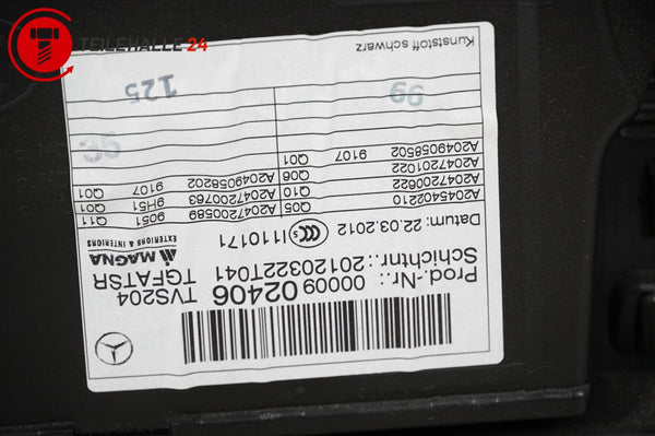 Mercedes S204 MOPF Kombi Türverkleidung vorne rechts Stoff Arista A2047200622