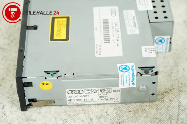 Audi A6 4F C6 A4 8E A8 4E CD-Wechsler Changer 6-fach  4E0035111A 4E0910111F