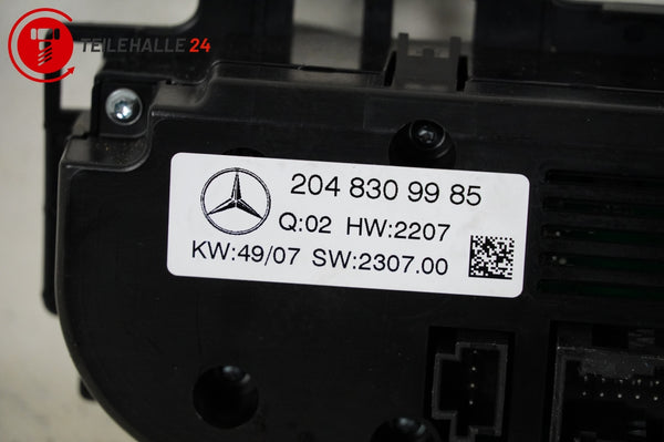 Mercedes S204 W204 Klimabedienteil Klimaautomatik Heizung Bedienung A2048309985