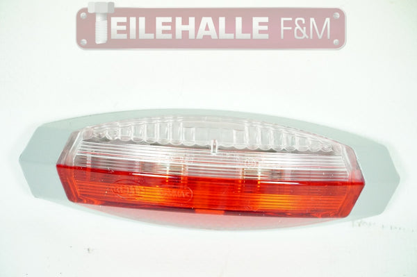 Hella Umrissleuchte oval links Seitenbegrenzung C5W 12V rot weiß Fahrerseite