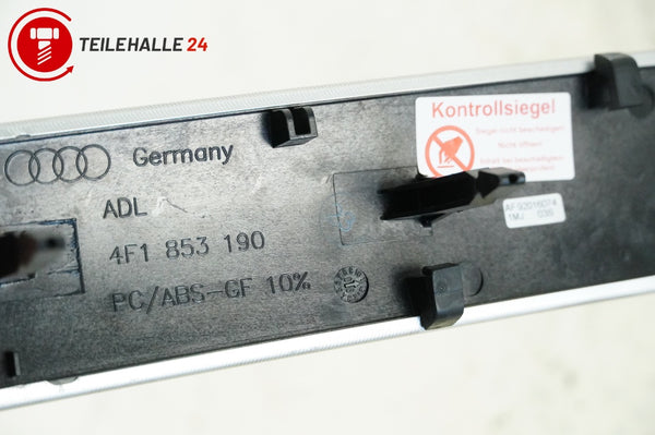 Audi A6 4F C6 Dekorleiste Aluminium Zier Tür Armatur Quattro 4F0867409 F1853190O