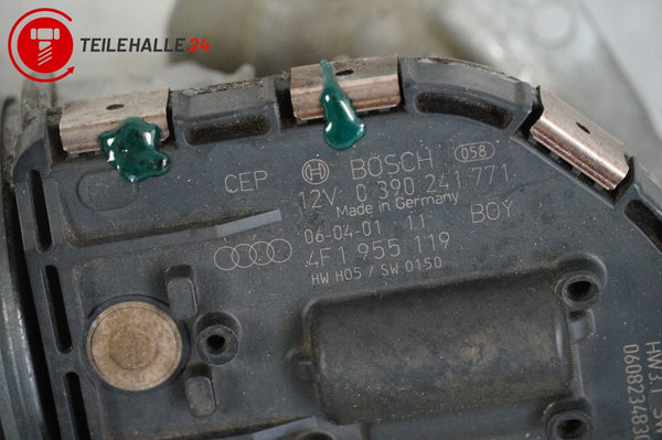 Audi A6 4F C6 Wischergestänge vorne Scheibenwischermotor 4F1955023B 4F1955119