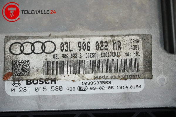 Audi A4 B8 2.0TDI Schlosssatz Motorsteuergerät Zündschloss 03L906022MR 8K0905852