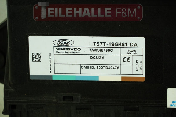 Ford Mondeo MK4 BA7 Komfortsteuergerät Zentralverriegelung Keyless 7S7T19G481DA