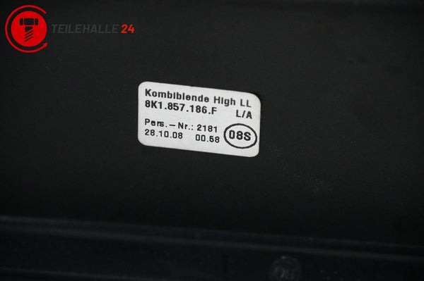 Audi A4 B8 8K Verkleidung Blende Display Armaturenbrett Rahmen silber 8K1857186F