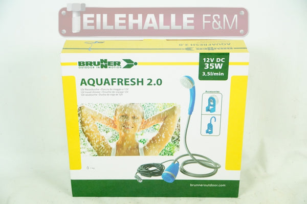 Brunner Reisedusche Campingdusche Aqua Fresh 2.0 12V Wasserkanister Tauchpumpe