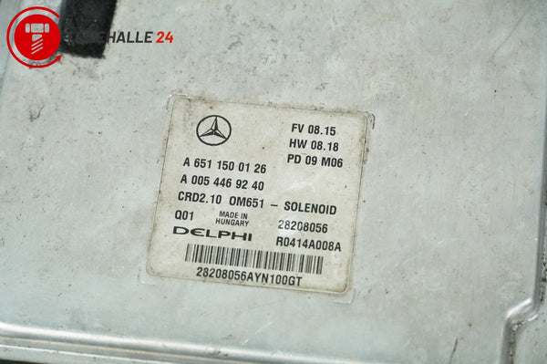 Mercedes S212 W212 E200 CDI Schlosssatz Motorsteuergerät A2129056901 A6511500126