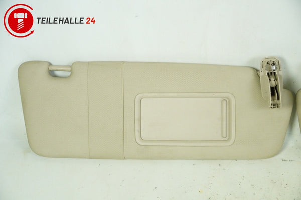 Audi A4 B8 8K Sonnenblenden beige links rechts Satz Schminkspiegel Kosmetik