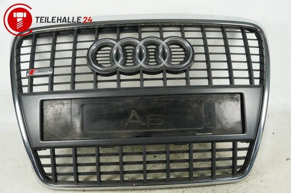 Audi A6 4F C6 S-Line Kühlergrill Single Frame schwarz Chrom Front 4F0853651L